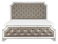 Avondale Queen Upholstered Panel Bed in Silver 1646-1*
