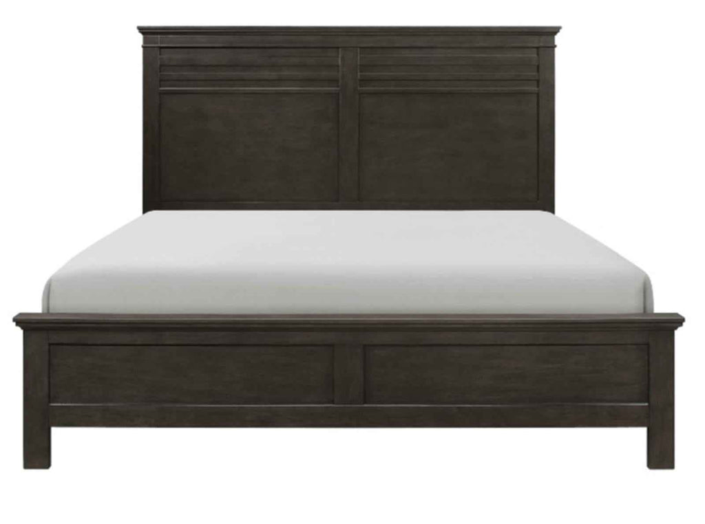 Blaire Farm King Panel Bed in Saddle Brown Wood 1675K-1EK*