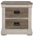 Arcadia Nightstand in White & Weathered Gray 1677-4 image