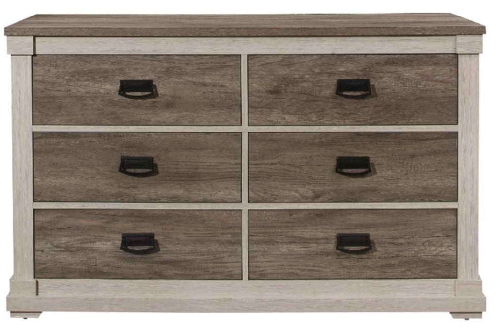 Arcadia Dresser in White & Weathered Gray 1677-5