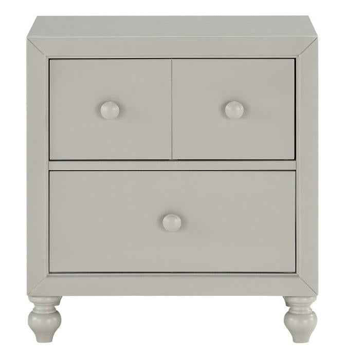 Wellsummer 2 Drawer Nightstand in Gray 1803GY-4