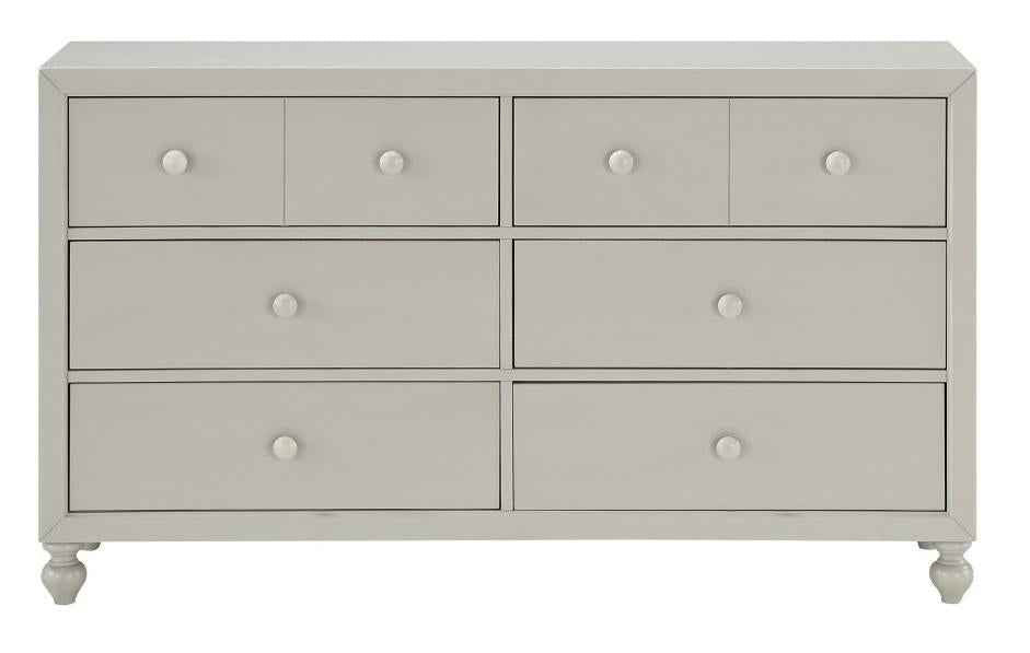 Wellsummer 6 Drawer Dresser in Gray 1803GY-5