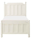 Wellsummer Twin Panel Bed in White 1803WT-1*
