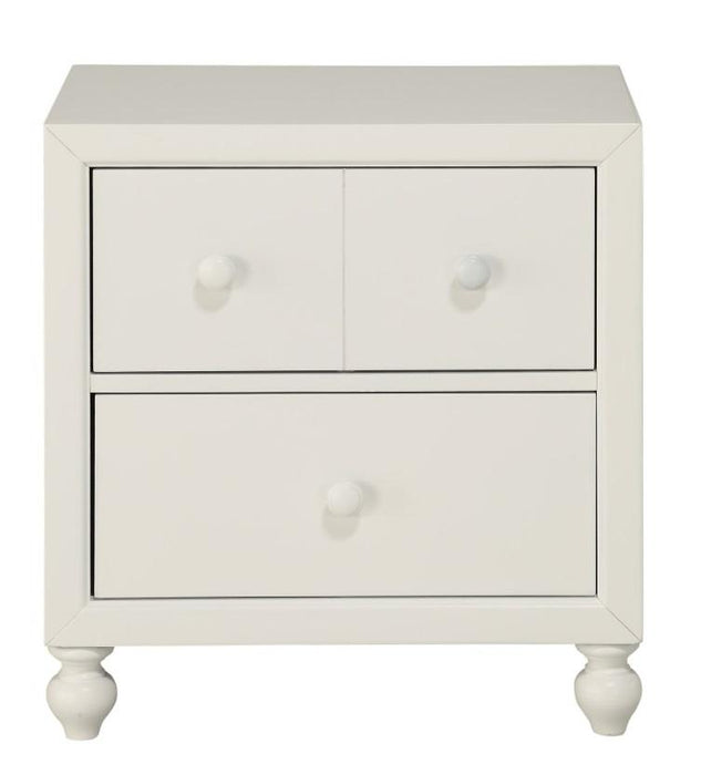 Wellsummer 2 Drawer Nightstand in White 1803W-4 image