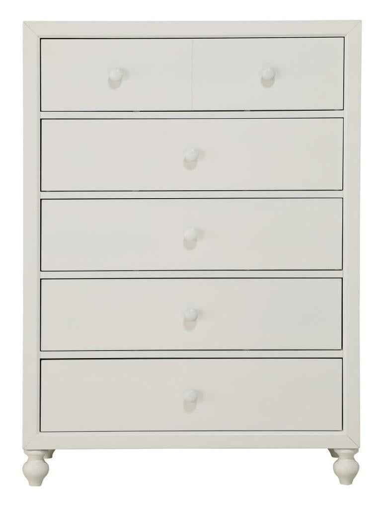 Wellsummer 5 Drawer Chest in White 1803W-9