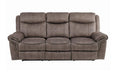 Aram Double Glider Reclining Sofa in Dark Brown 8206NF-3 image