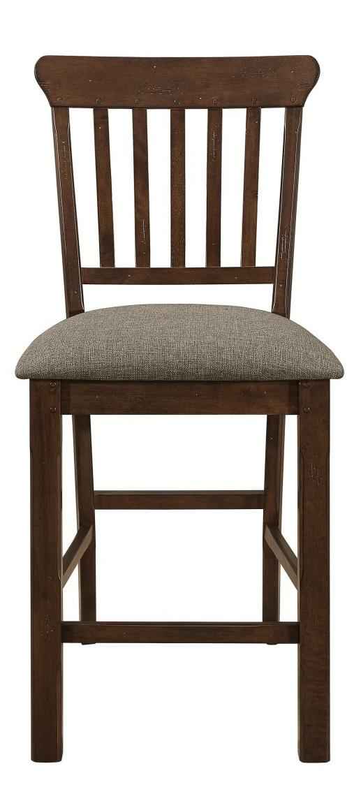 Schleiger Counter Height Chair in Dark Brown (Set of 2)