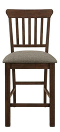 Schleiger Counter Height Chair in Dark Brown (Set of 2)