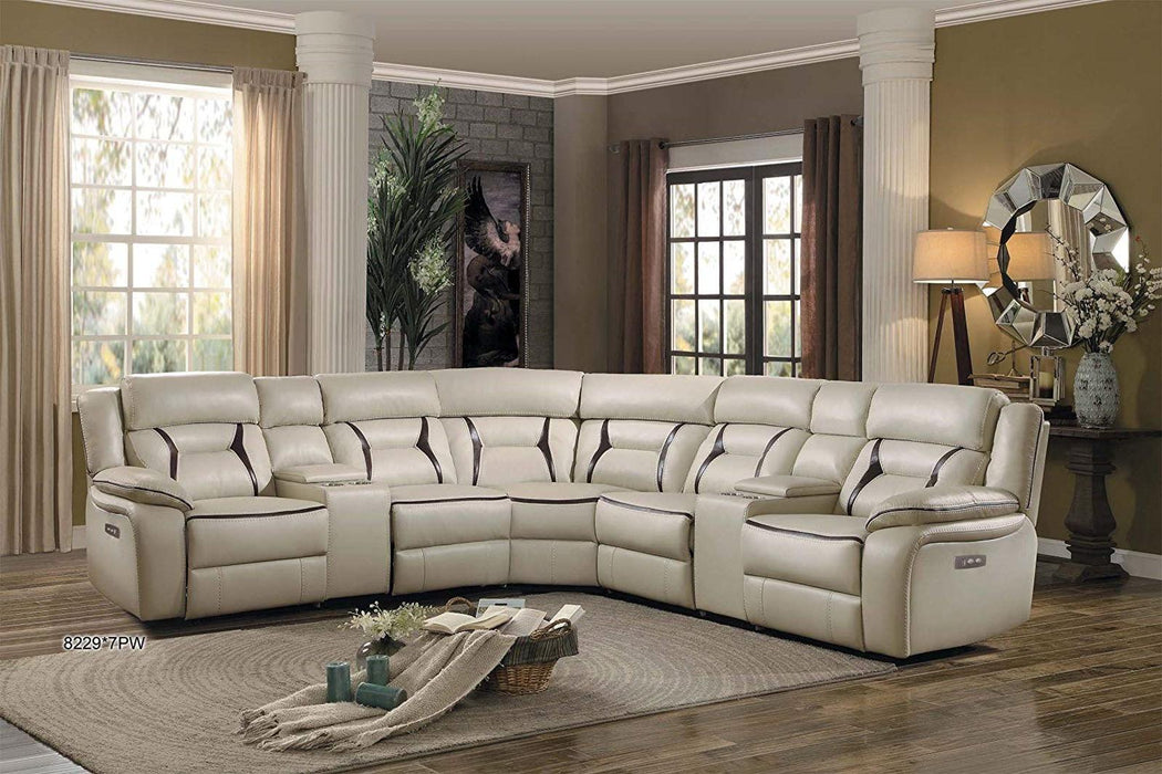 Amite 7pc Sectional Sofa in Beige image