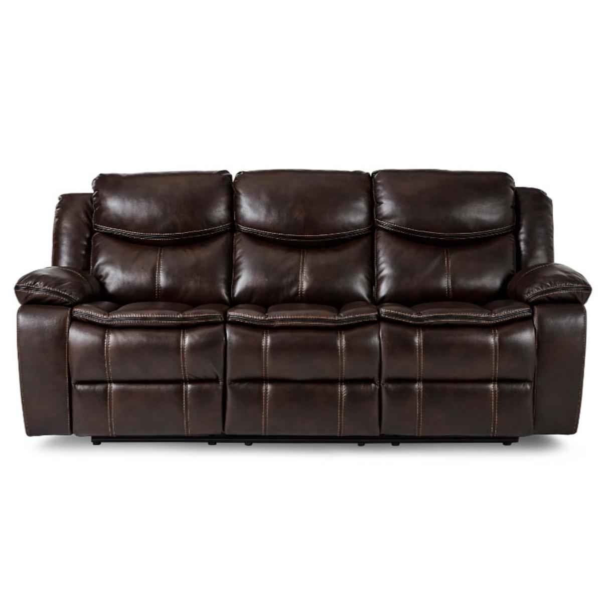 Bastrop Double Reclining Sofa in Brown 8230BRW-3