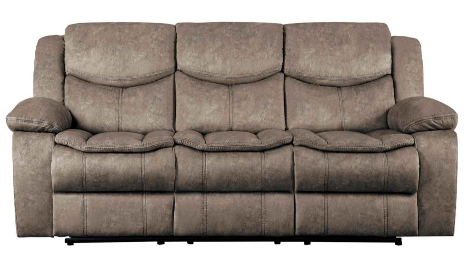 Bastrop Double Reclining Sofa in Brown 8230FBR-3