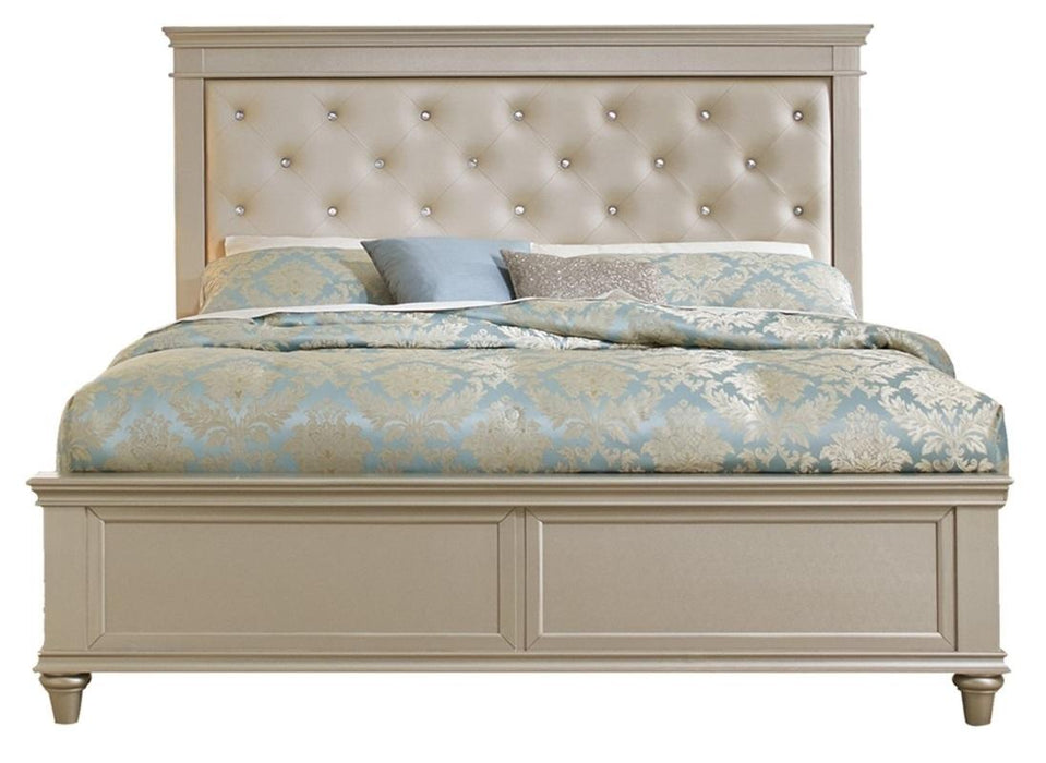 Celandine King Panel Bed in Pearl/Silver 1928K-1EK* image