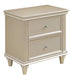 Celandine 2 Drawer Nightstand in Silver 1928-4 image