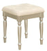 Celandine Vanity Stool in Pearl/Silver 1928-14 image