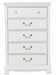 Lucida 5 Drawer Chest in White 2039W-9 image