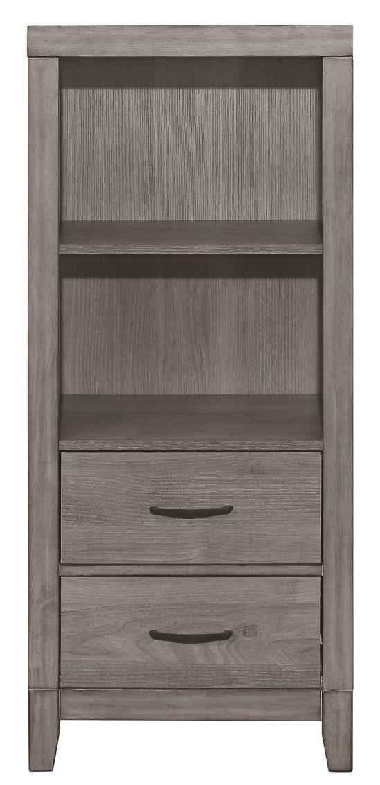 Woodrow Pier/Tower Nightstand in Gray 2042NB-10