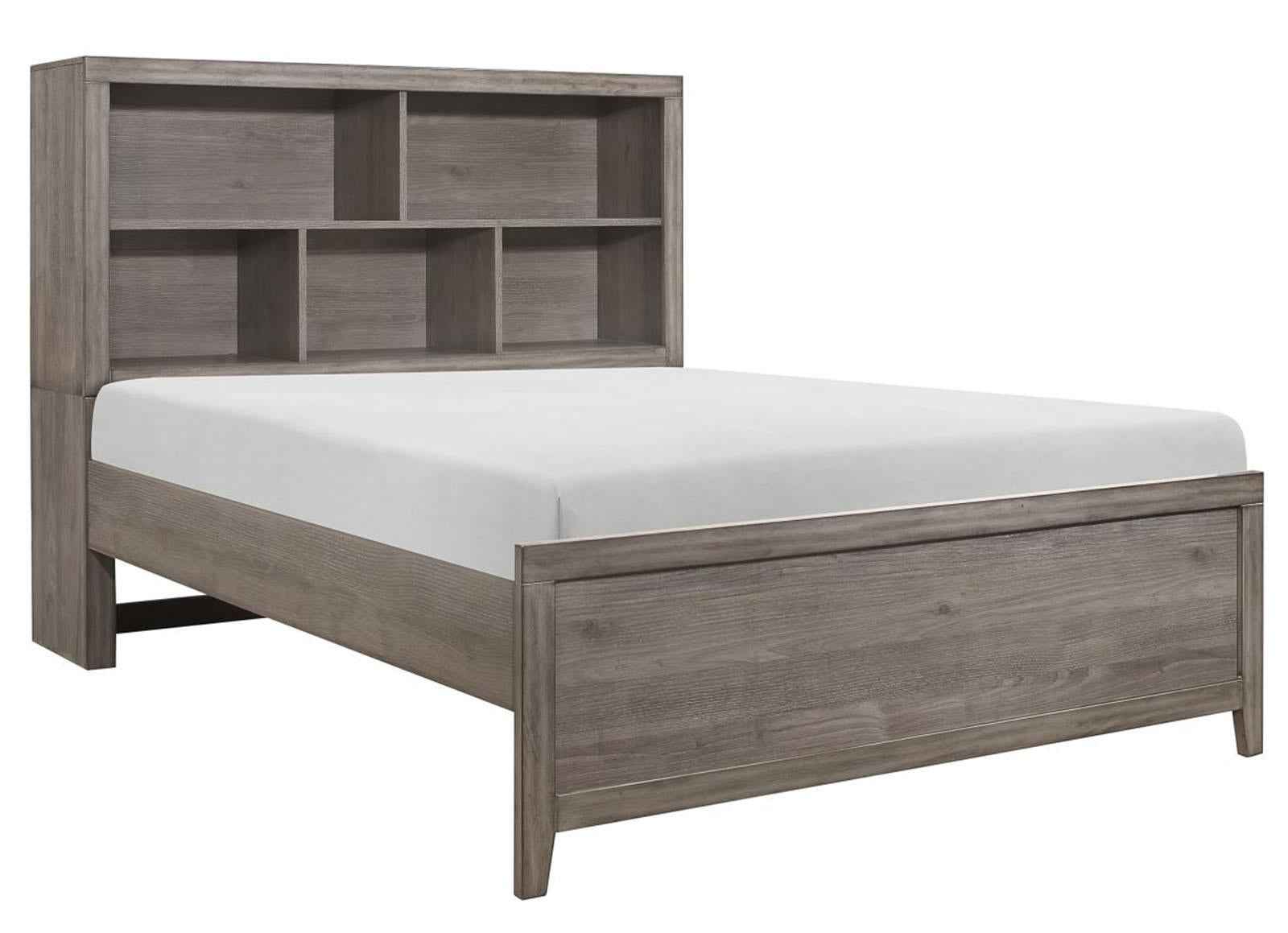 Woodrow Full Platform Bed in Gray 2042NBF-1*