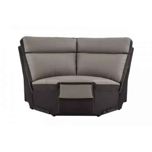 Laertes Corner Seat in Taupe Gray 8318-CR