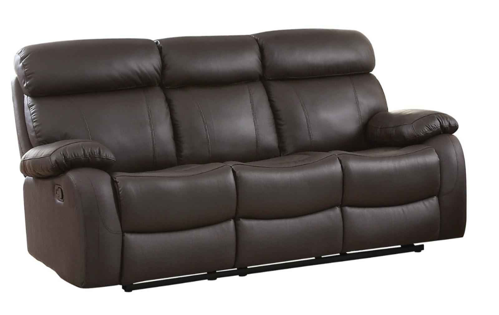 Pendu Double Reclining Sofa in Brown 8326BRW-3