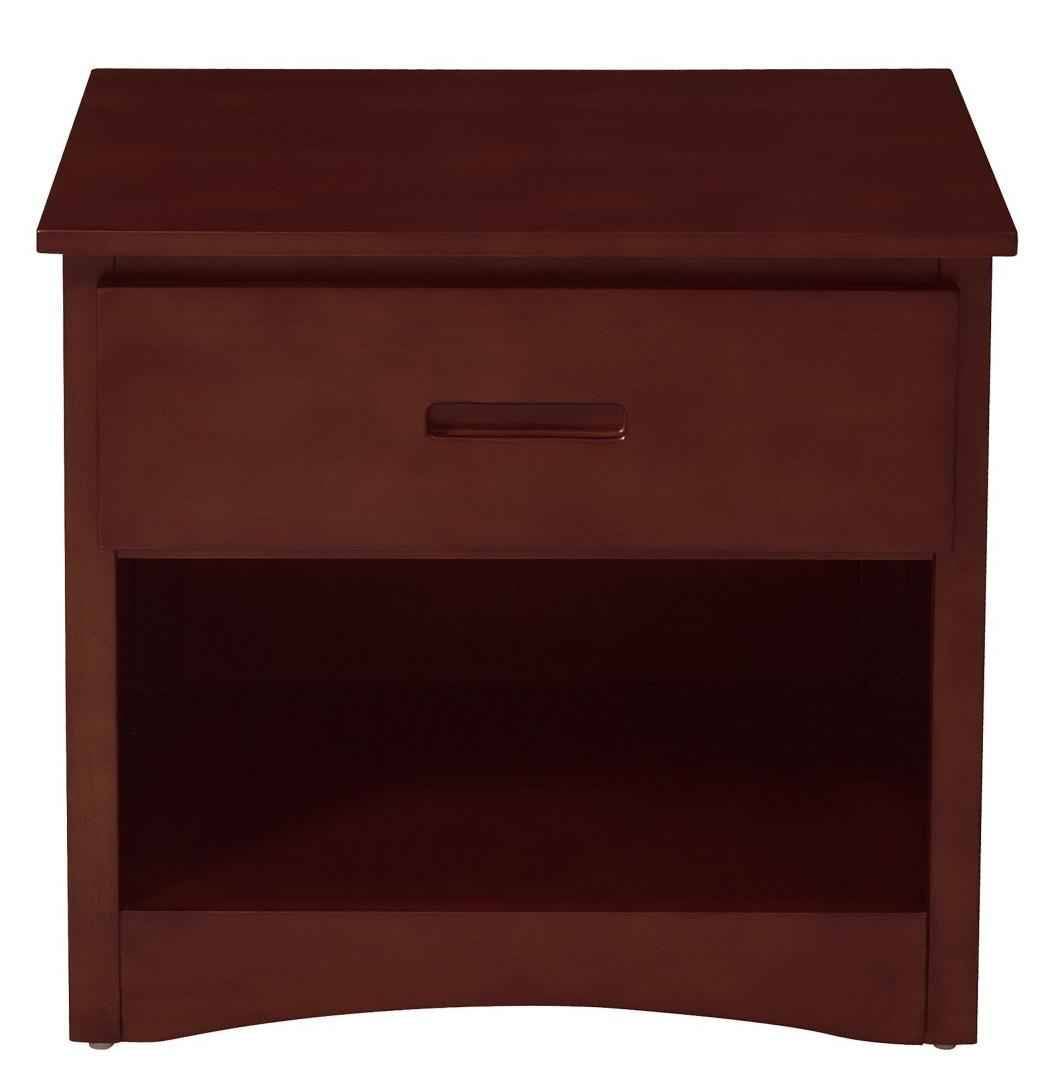 Rowe 1 Drawer Night Stand in Dark Cherry B2013DC-4