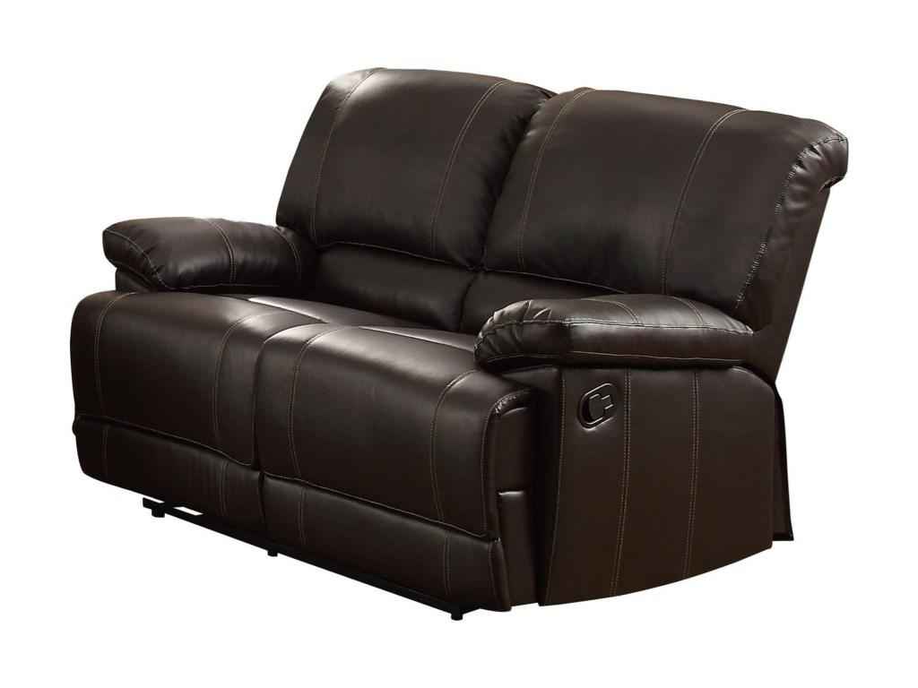 Cassville Double Reclining Loveseat in Dark Brown 8403-2