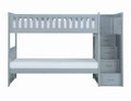 Orion Bunk Bed w/ Reversible Step Storage in Gray B2063SB-1*