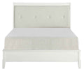 Cotterill King Upholstered Sleigh Bed in Antique White 1730KWW-1EK*