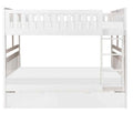 Galen Full/Full Bunk Bed w/ Twin Trundle in White B2053FFW-1*R