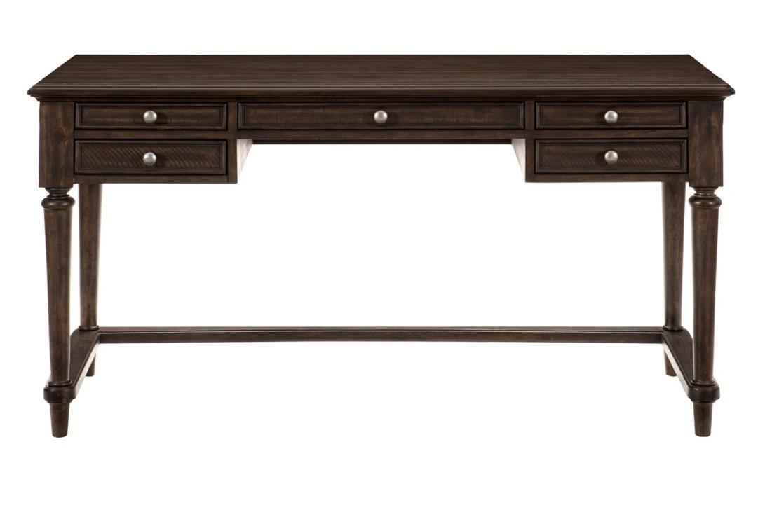Cardano Writing Desk w/ 3 Working Drawers in Charcoal 1689-16
