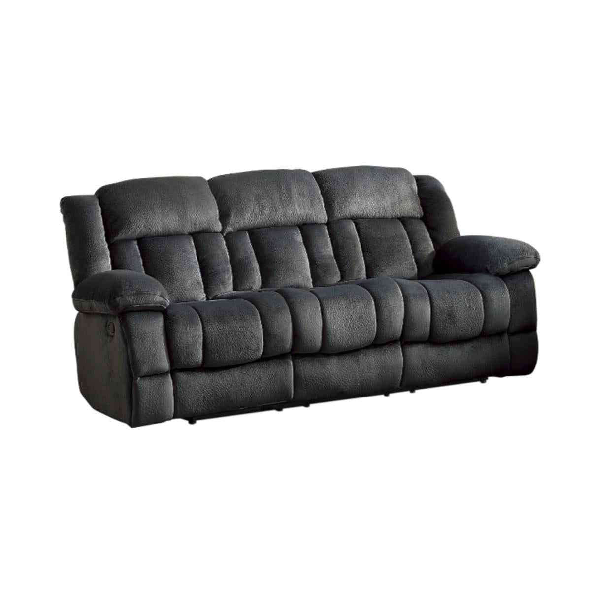 Laurelton Double Reclining Sofa in Charcoal 9636CC-3
