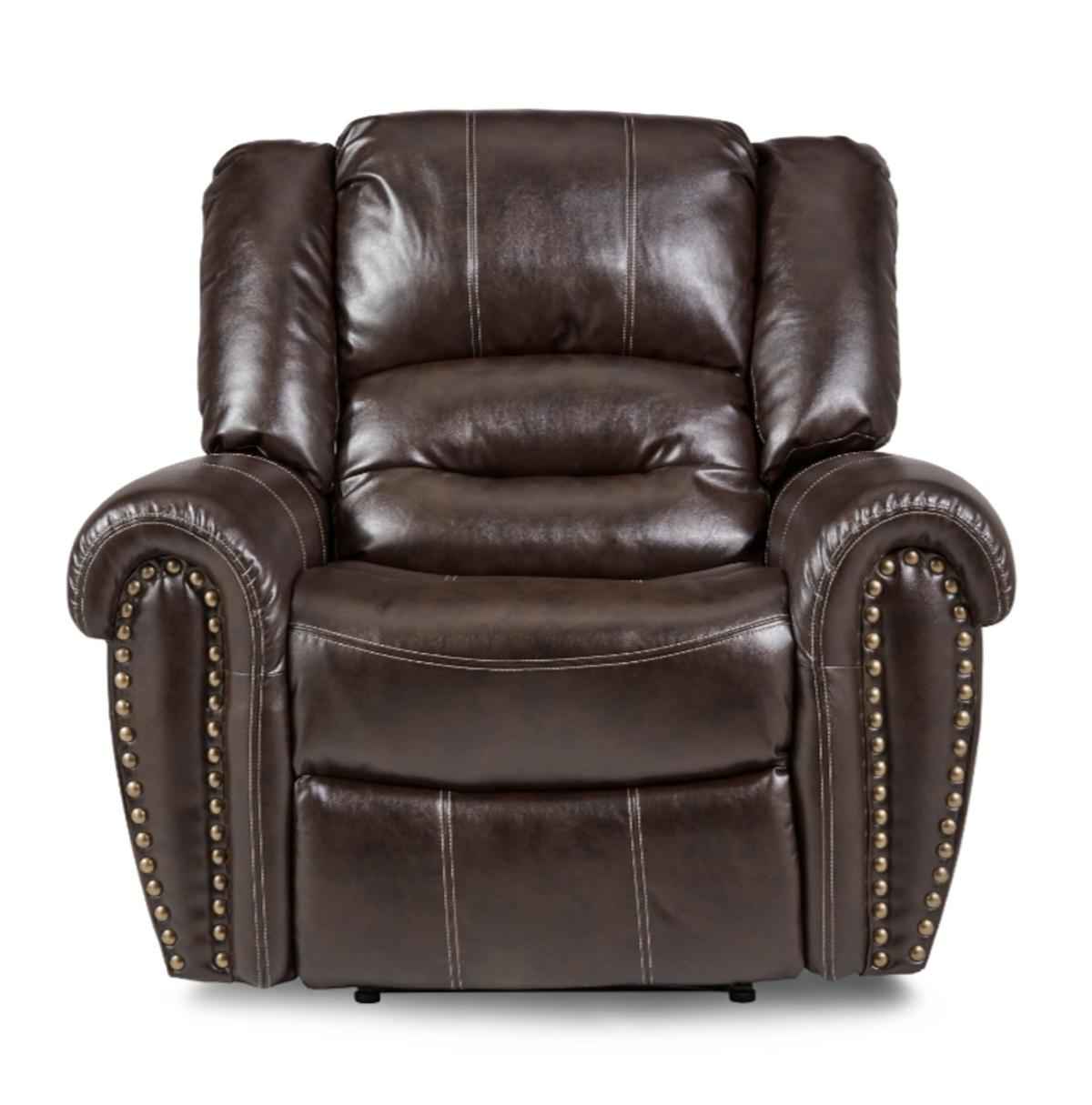 Center Hill Glider Reclining Chair in Dark Brown 9668BRW-1