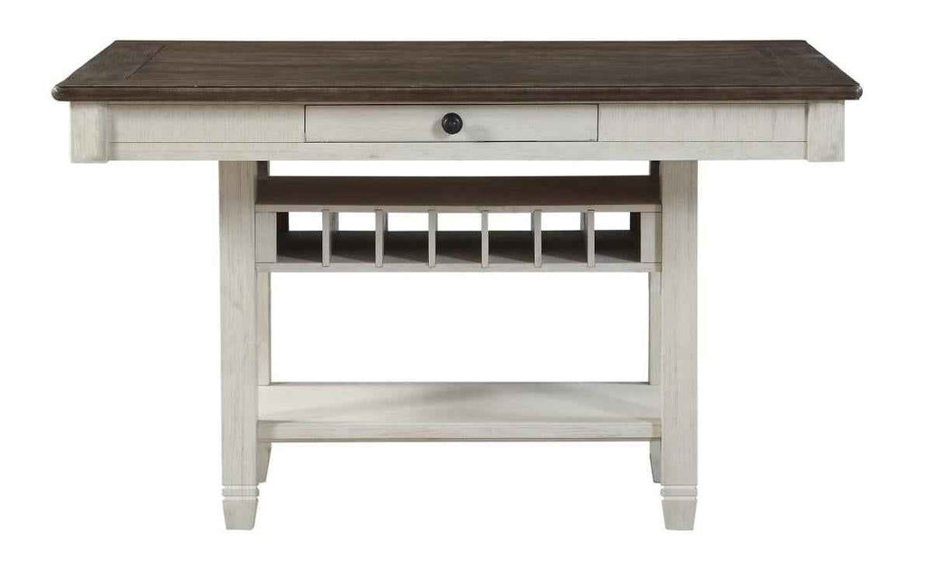Granby Counter Height Dining Table in White & Brown 5627NW-36*