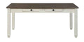 Granby Dining Table in White & Brown 5627NW-72