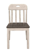 Clover Side Chair in White & Gray (Set of 2)