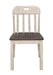 Clover Side Chair in White & Gray (Set of 2) image