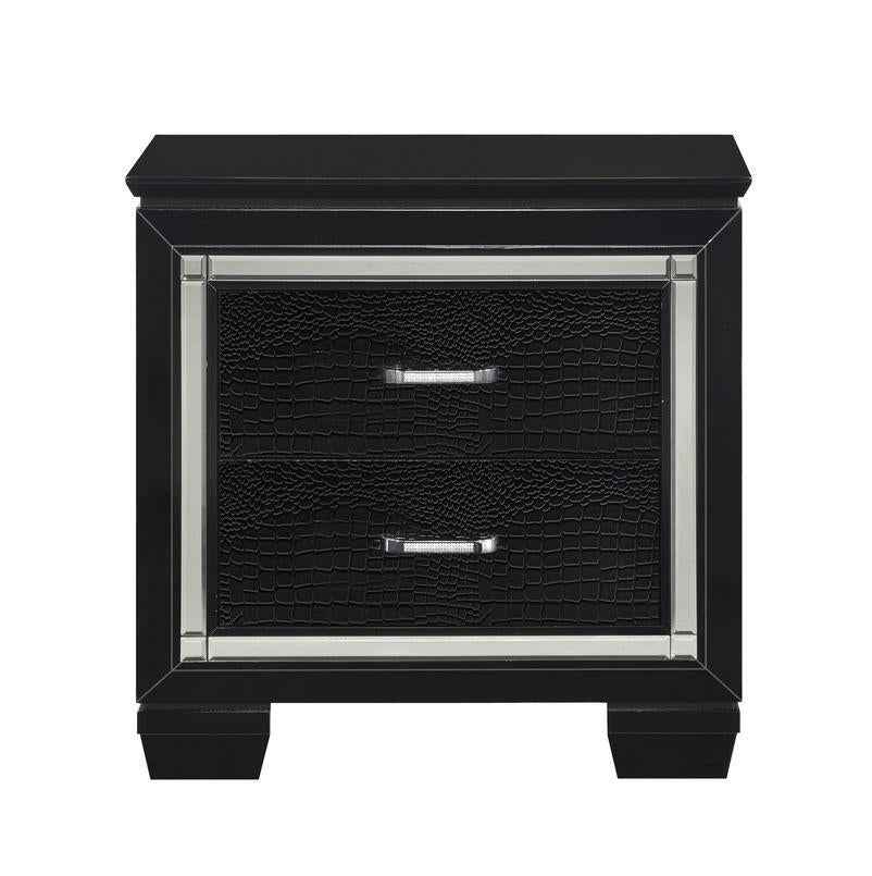 Allura Nightstand in Black 1916BK-4