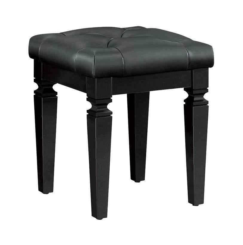 Allura Vanity Stool in Black 1916BK-14
