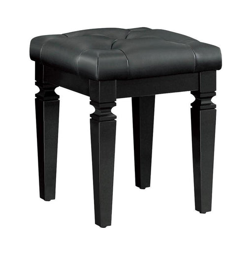 Allura Vanity Stool in Black 1916BK-14 image
