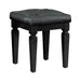 Allura Vanity Stool in Black 1916BK-14 image