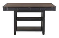 Baywater Counter Height Table in Natural and Black 5705BK-36