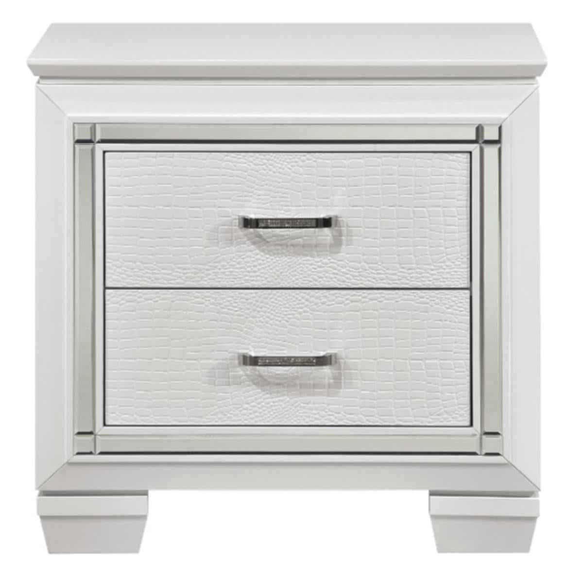 Allura Nightstand in White 1916W-4