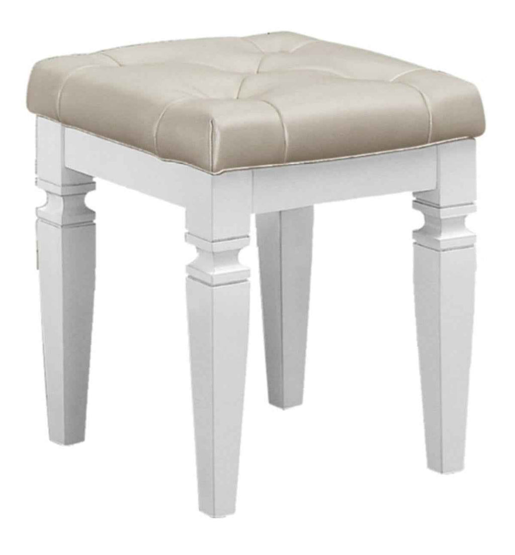 Allura Vanity Stool in White 1916W-14