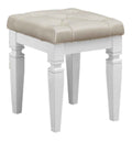Allura Vanity Stool in White 1916W-14