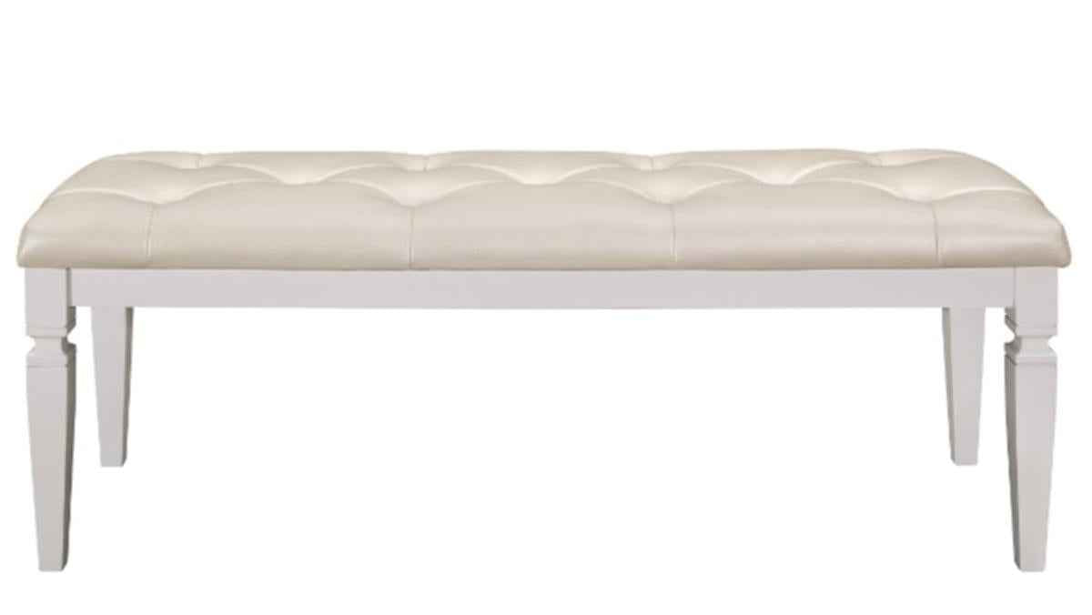 Allura Bed Bench in White 1916W-FBH