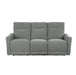 Edition Power Double Lay Flat Reclining Sofa in Dove Grey 9804DV-3PWH image