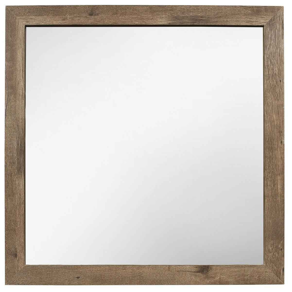 Mandan Mirror in Weathered Pine 1910-6