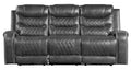 Putnam Double Reclining Sofa with Drop-Down in Gray 9405GY-3