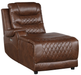 Putnam Power Left Side Reclining Chaise with USB Port in Brown 9405BR-LCPW image