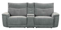Tesoro Power Double Reclining Loveseat in Dark Gray 9509DG-2CNPWH*