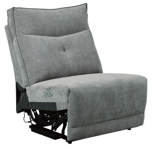 Tesoro Armless Reclining Chair in Dark Gray 9509DG-AR image